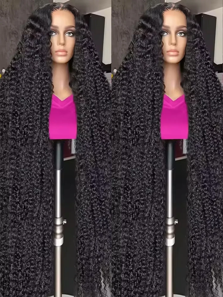 

Парик с глубокими волнистыми локонами Loose Deep Wave, 13x6 HD Lace Frontal, из натуральных человеческих волос, 40 дюймов, Water Wave, 13x4 Lace Front, для женщин, 300% плотность