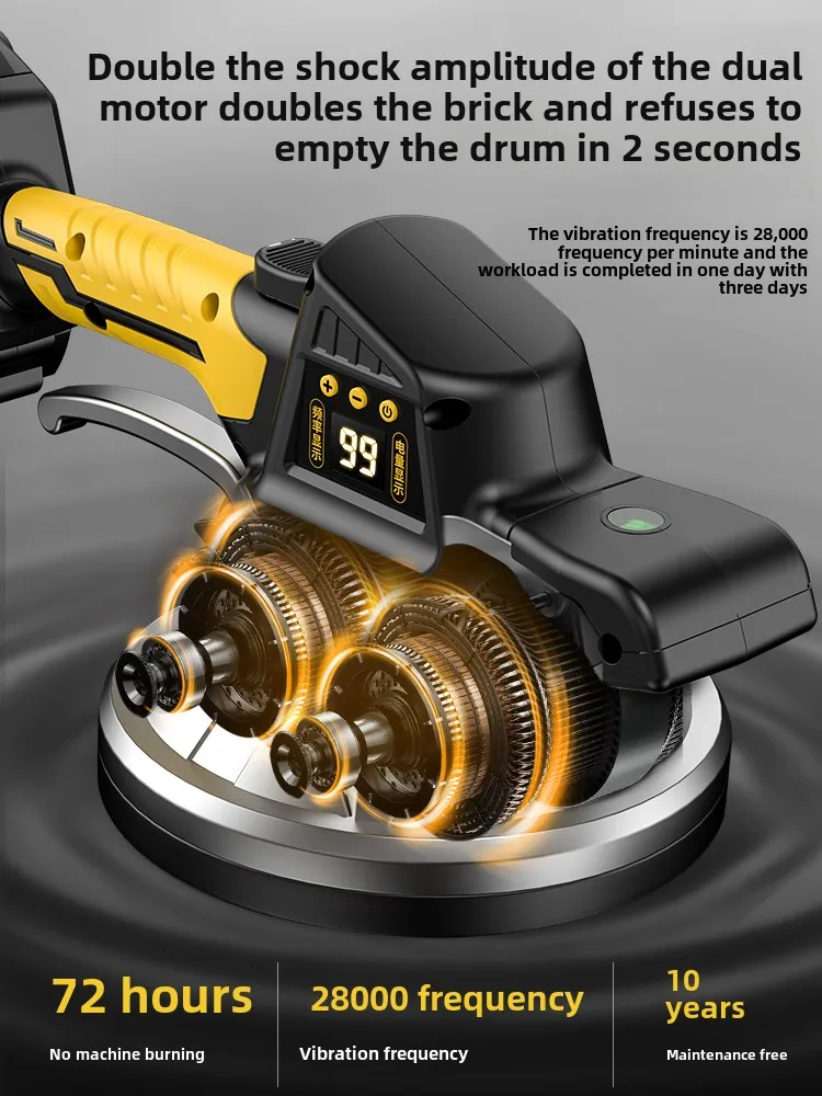 벽돌 타일링 기계 벽돌 타일링 기계 고전력 타일 타일링 바닥 타일 전기 진동기 진동 도구