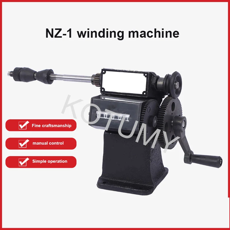 Hand Winding Machine Small Winding Coil NZ-1 Winding Tool Mechanical Manual Dual-Purpose Hand Coil Counting Winder Machine