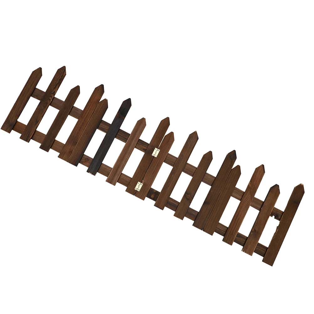 

Wooden Fence Garden Edging Border Durable Yard Fence For Dogs Outdoor Decorative Fencing Panel Portable Small Garden Tree