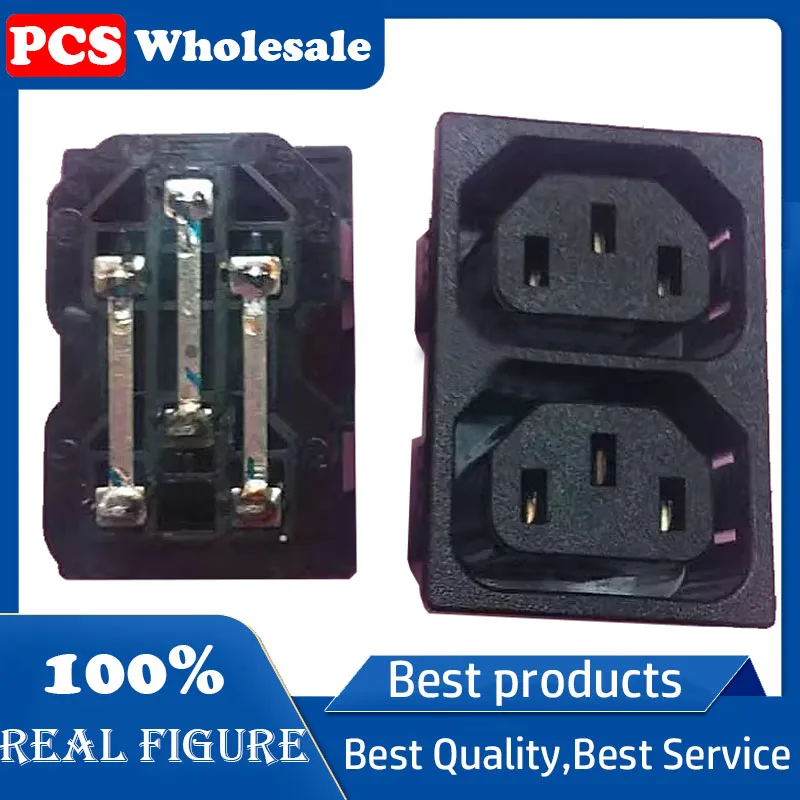 Taiwan 742W-2P Dual card type 1.5 card socket C13 female socket Power cabinet socket 15A125V UL certification