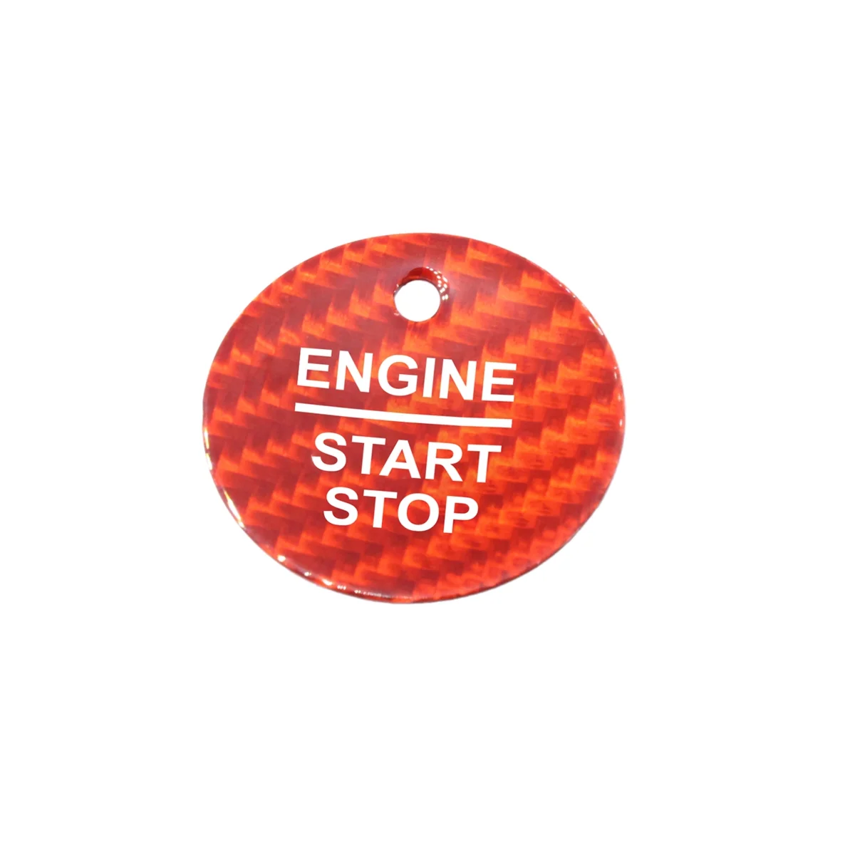 Car Ignition Device Start Button Sticker for Ford Everest Mondeo Ecoboost Escort F150 Explorer Focus Edge(Red)