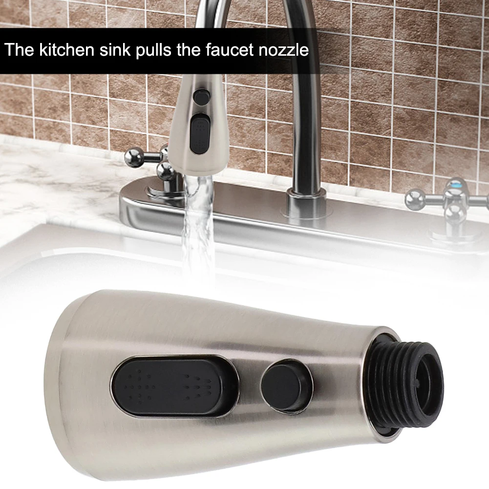 Kitchen Faucets Pull-out Faucet Nozzle Spray Shower Head Setting Spare Replacement Spare Tap Sprayer Brushed Extenders Fixtures