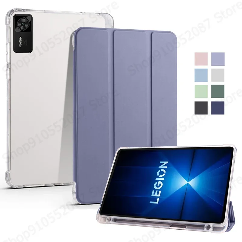 

For Lenovo Legion Y700 Gen 4 Case With Pen Holder Trifold Soft Back Stand Tablet For Legion Y700 Gen4 Y700 4th Gen tb322fc Case