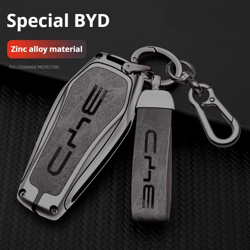 Auto-Fernbedienungs-Schlüsselhülle, Schlüsselanhänger-Zubehör für BYD Song Plus Atto 3 Han EV Tang DM Qin Seal Dolphin