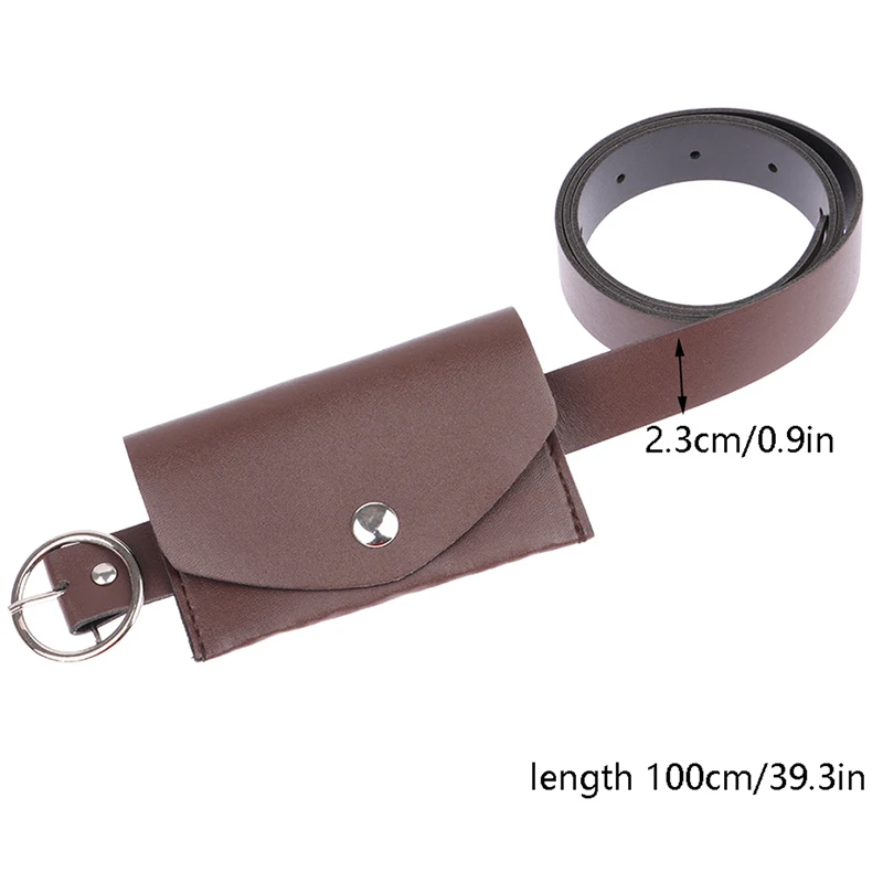 Cinto ajustável PU com fivela de metal para senhoras, carteira decorativa, bolsa de telefone, bolsa de trabalho Favor 100cm