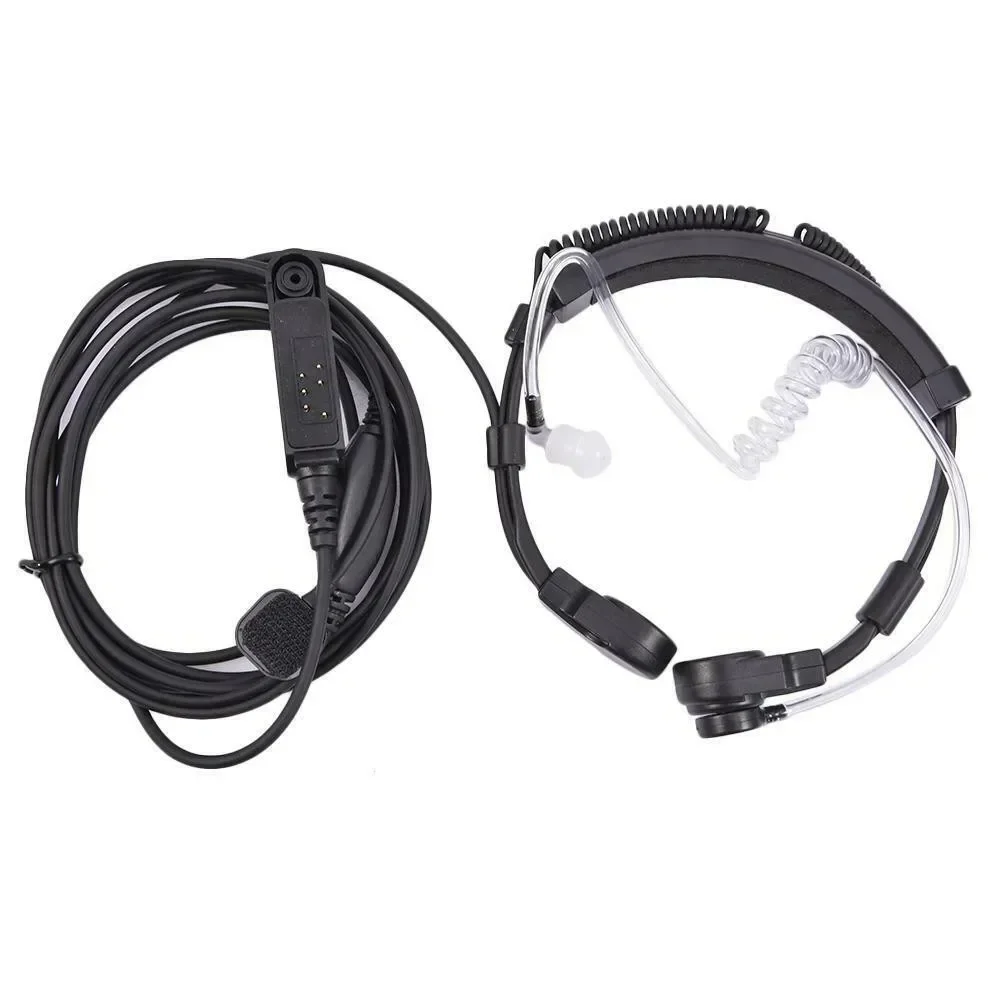 Voor Baofeng UV-9R Plus BF-9700 BF-A58 Telescopische Keel Trillingen Microfoon Oortelefoon Headset voor UV-XR UV9R GT-3WP Walkie Talkie