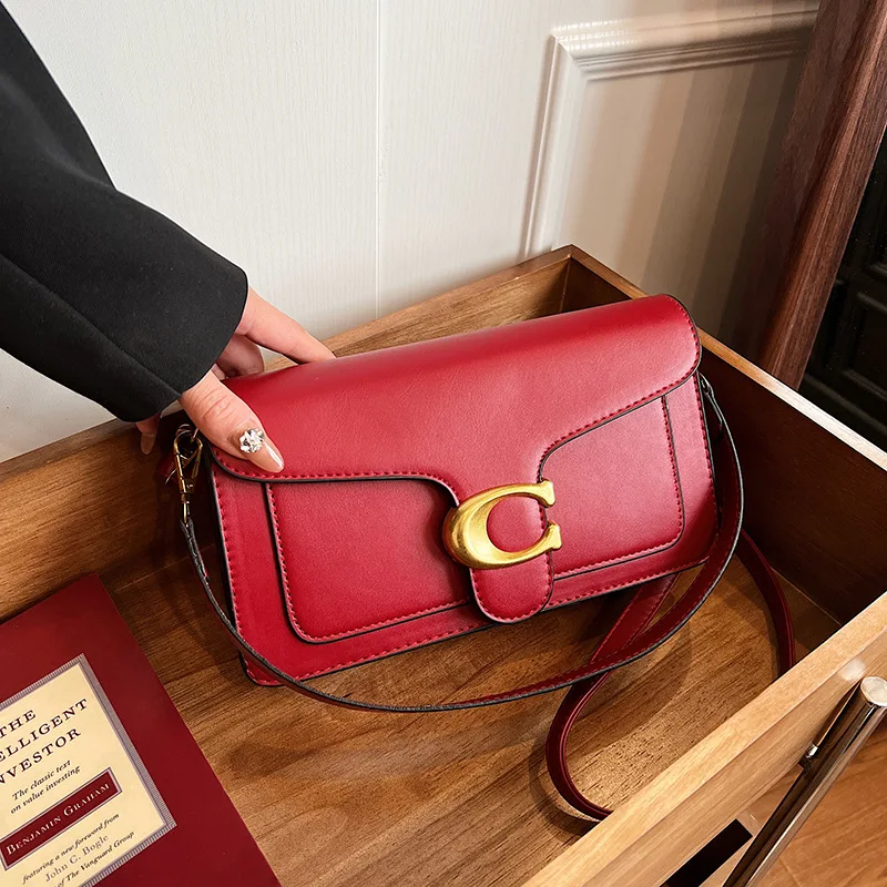 New Collection Women's Small Quirky Bag with Premium Quality Simple Versatile Square Design, Classic Retro Single-Shoulder Bag