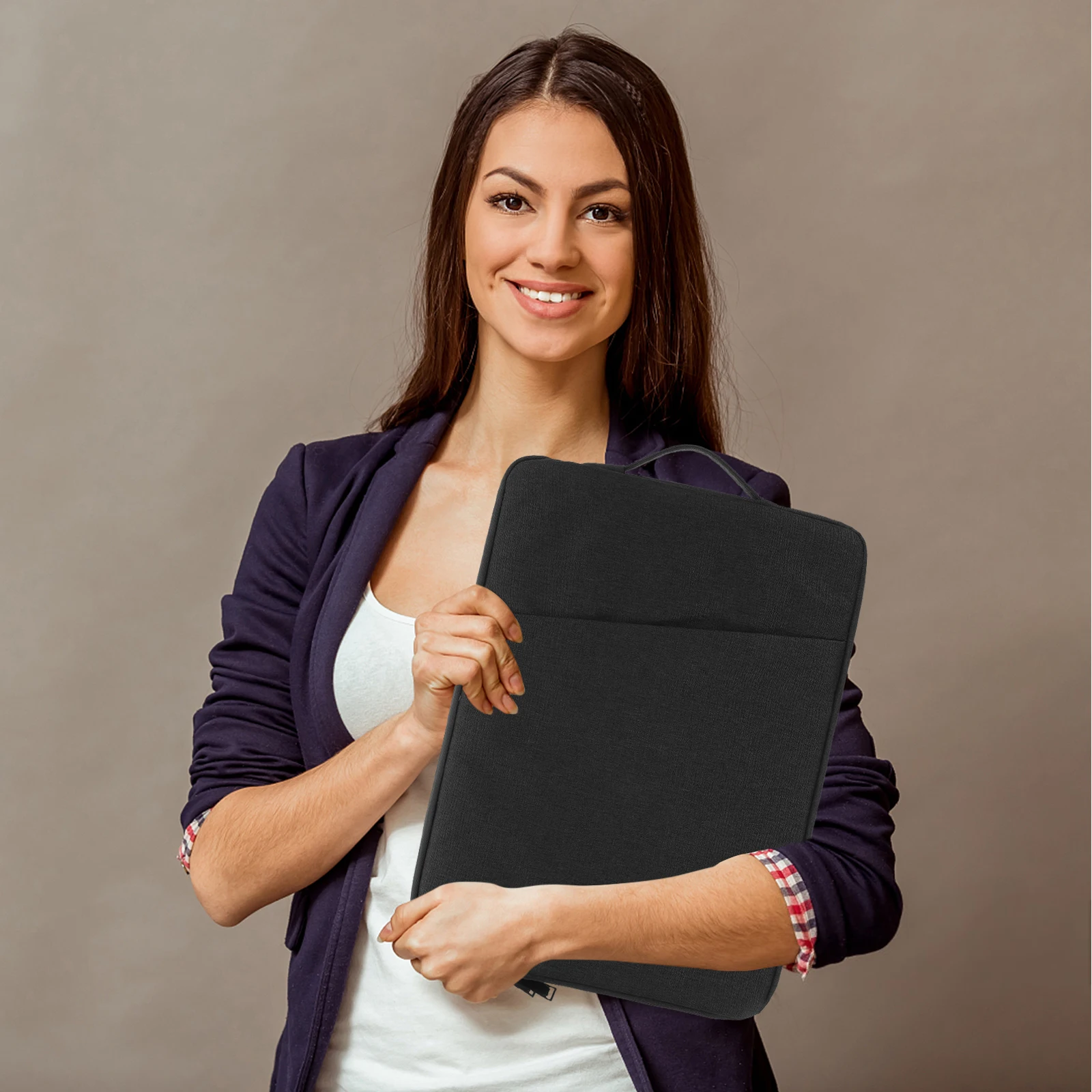 

Laptop Sleeve Portable Polyester Protective Case Travel Storage Pouch Carrying Tablet Bag Computer Bag Lightweight Durable