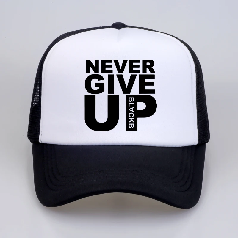 

Never Give Up Liverpool Print Dad hat Men Mo Salah You'll Never Walk Alone Baseball cap 2020 Summer Mesh Trucker hat bone