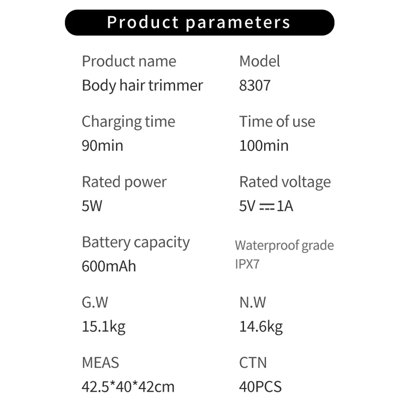 Pemangkas Rambut Tubuh USB Tahan Air Tampilan Digital Alat Cukur Listrik Pria Pemangkas Bagian Pribadi Ketiak Wanita