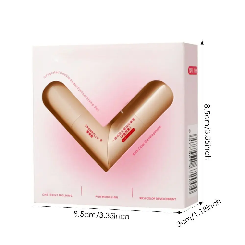 Neuer wasserdichter Eyeliner-Stempel, schnell trocknend, faltbar, Eyeliner-Stempel, langlebig, einfach zu bedienender Eyeliner-Stempelstift