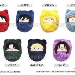 100% Original Stuffed Dolls Attack on Titan Q Plush Pendant Toys Armin Hange Eren Jean Mikasa Levi Kurumitapi Collecitble Gifts