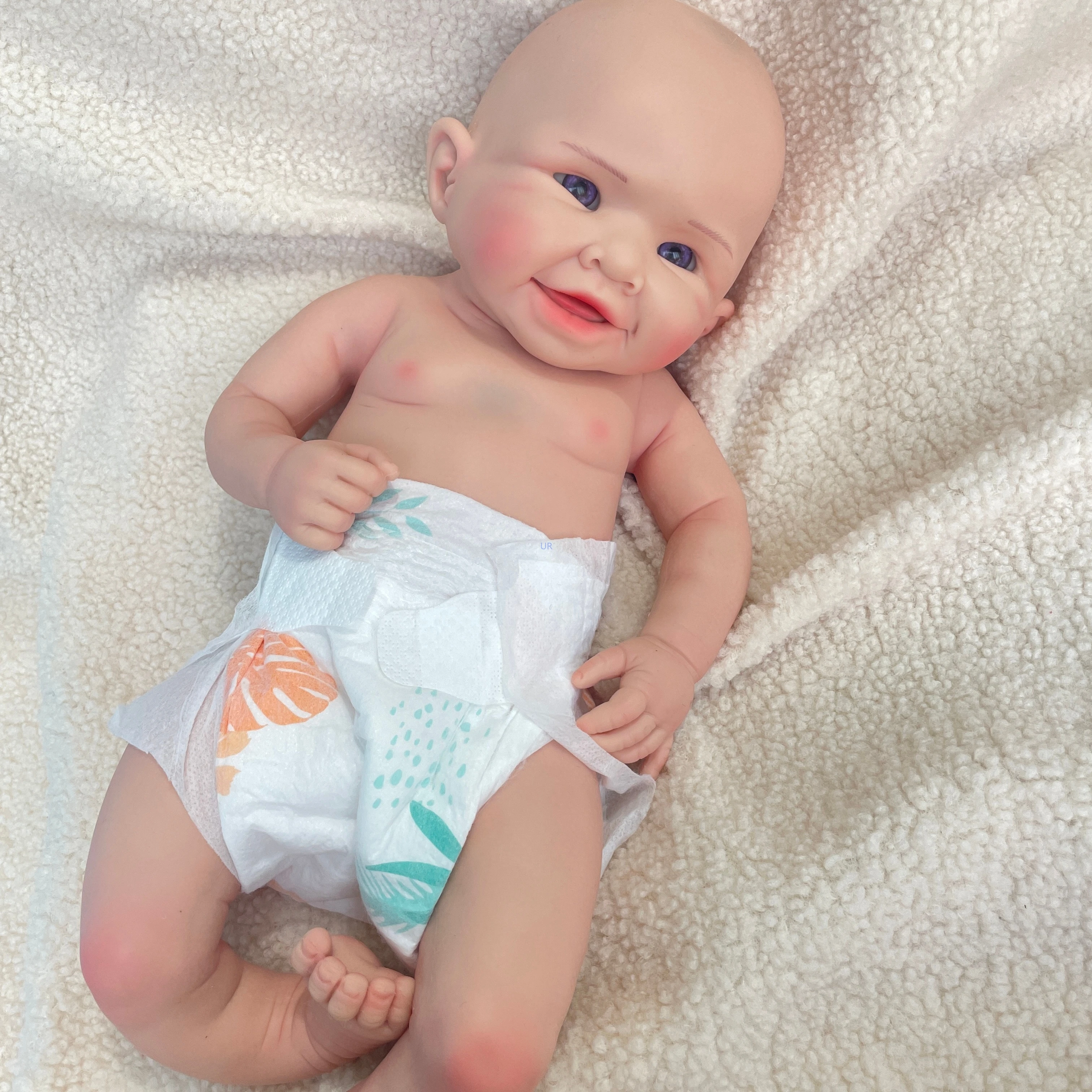 45Cm Silicone Reborn Baby Doll Toys Full Body Soft Flexible Chubby Rebirth Girl Silicone Realistic Bebe Newborn Baby Doll Gift