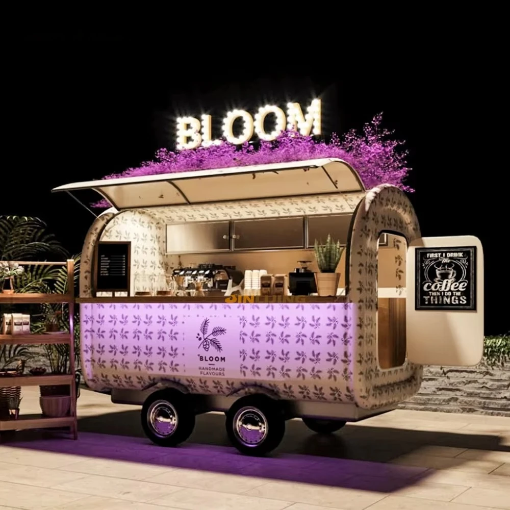Commercial Mobile Food Trailer Custom Concession Kitchen for Pizza Burger BBQ Coffee and Festival Catering Business