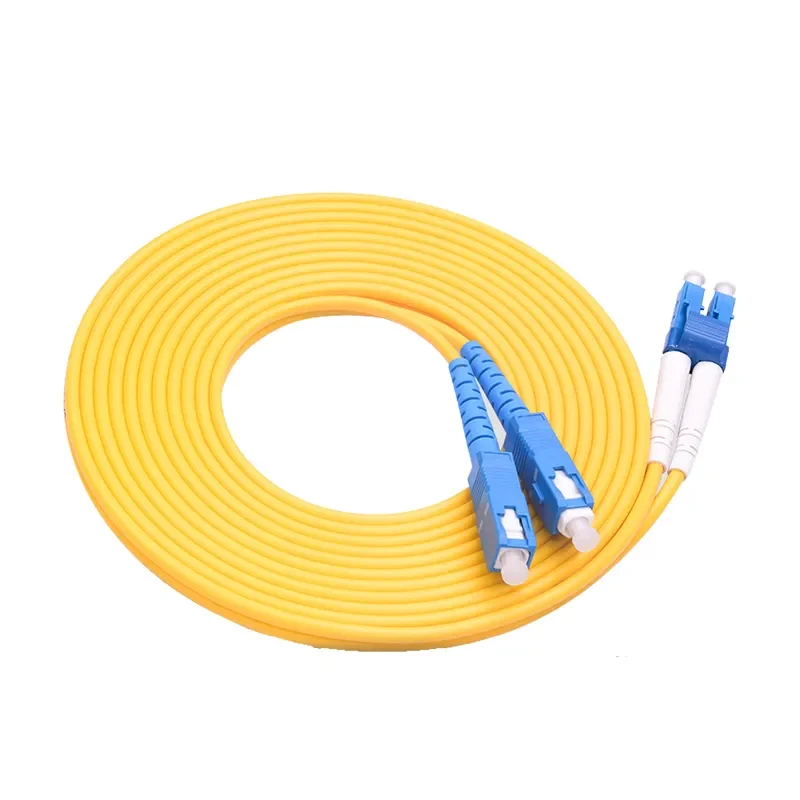 10Pcs Carrier Grade Single Mode(SM) Multimode UPC Optical Fiber Jumper Cable 1 Meter LC/SC/FC/ST Patch Cord, A-grade Insert Core