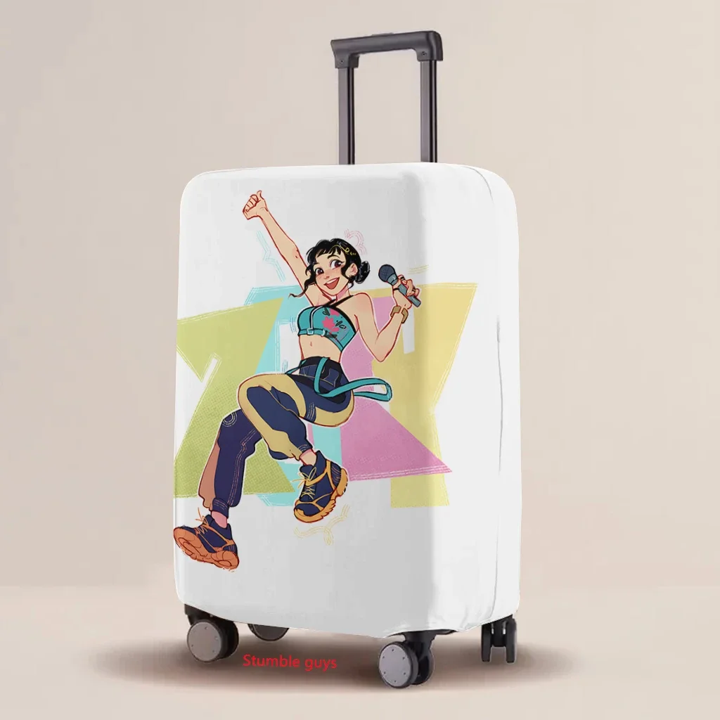 غطاء الأمتعة Kpop Demon Hunters، حافظة واقية مرنة مقاومة للاهتراء، ملحقات طباعة الرسوم المتحركة ​