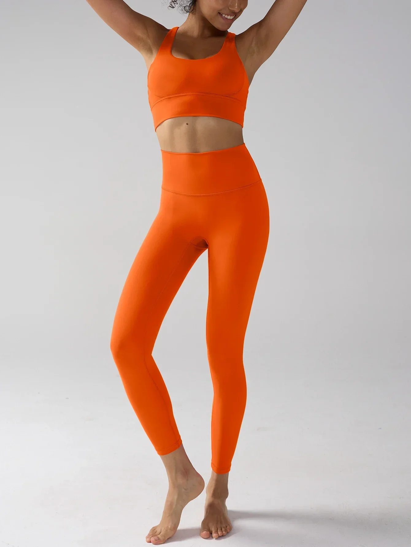 Women's 2 Pieces Sportswear Yoga Set High Intensity Shockproof Sports Bras High Waist Hip Lift Leggings Leisure Sports Yoga Suit