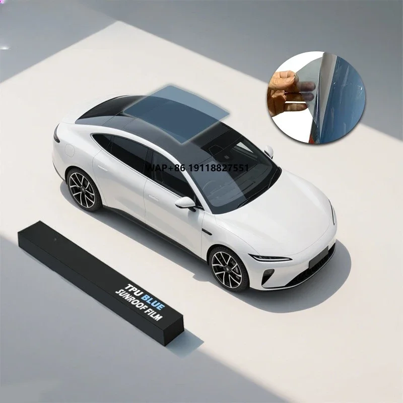 TPU Car Panoramic Sunroof Roof Film Heat and Explosion-proof with 98% UV Blocking Anti-Scratch and UV Proof
