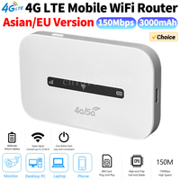 4G LTE Mobile WiFi Router Support 8 To 10 Users 150Mbps Wireless Internet Router with SIM Card Slot Modem Router for Car Travel