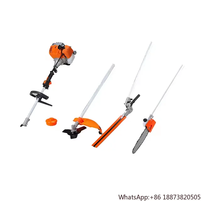 Multi function 42.7cc brush cutter garden machine high quality petrol hedge trimmer chainsaw