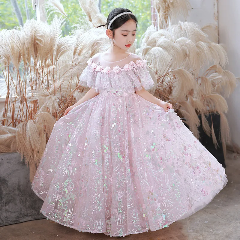 flower-girls-dress-sparkle-sequin-princess-birthday-party-gown-kids-special-occasions-photoshoots-dresses-teen-girls-christmas