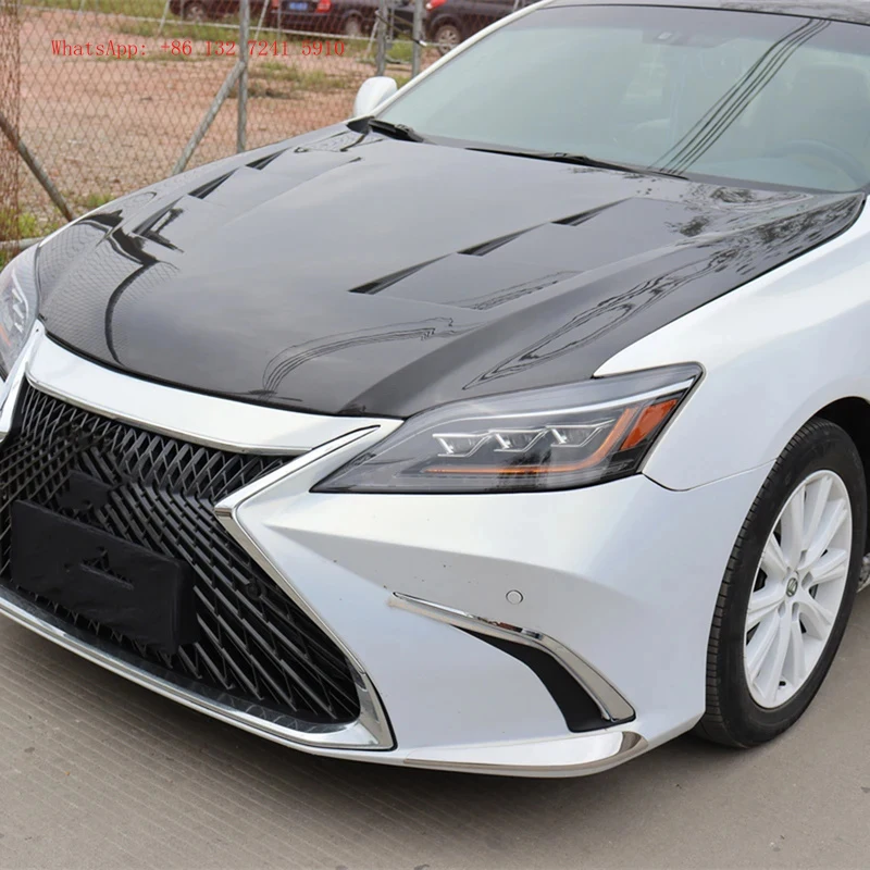 

High Quality For ES 2006-2012 Carbon Fiber Vent Bonnet Hood Engine Car Front Valve Cover ，100% tested well