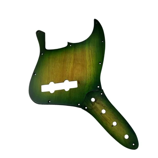 JB Jazz Bass Ailanthus wood 10 Holes 5 String  Guitar SSH Pickguard Pick Guard & control plates Scratch Plate parts