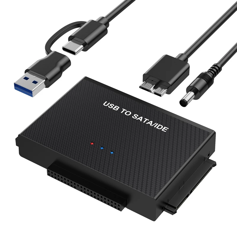 

Адаптер для жесткого диска USB3.0 с USB 2,5 на SATA IDE, Кабель-адаптер 3,5 дюйма, простая установка, простота использования, вилка стандарта США