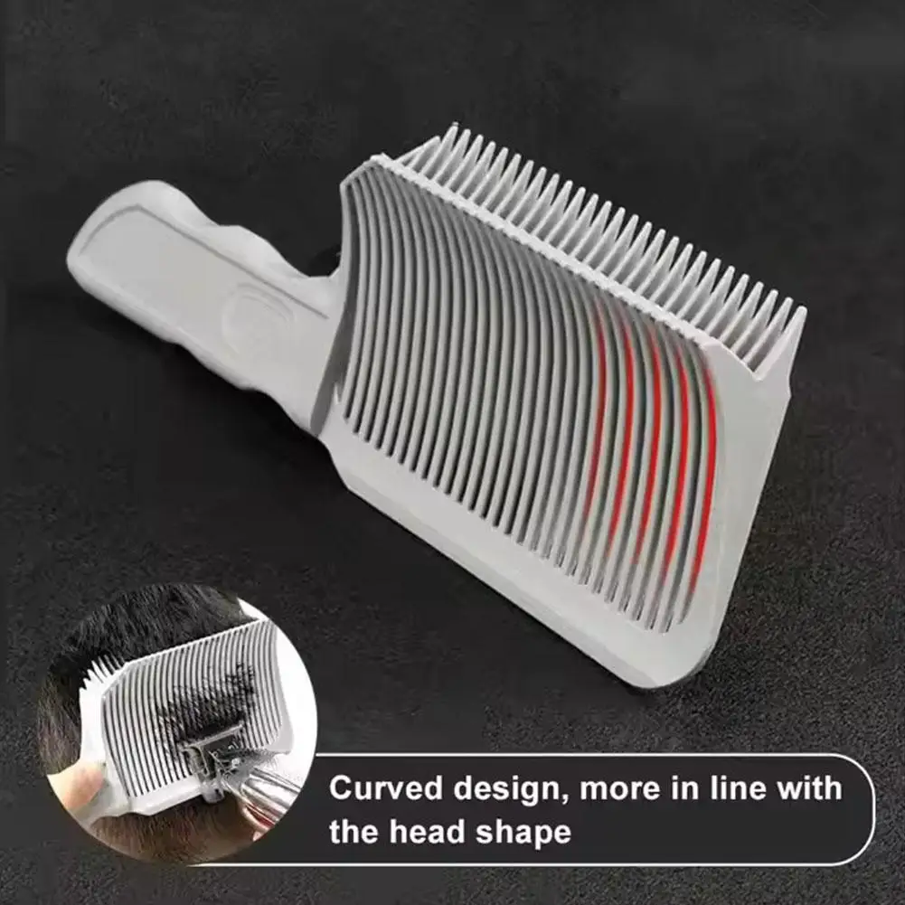 Men Professional Fading Comb Heat‑Resistant Flat‑Top Hair Cutting Comb Barber Clipper Blending Salon Styling Accessory