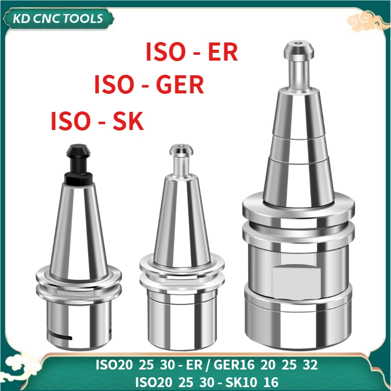 Uchwyt narzędziowy KD CNC o wysokiej precyzji ISO20 ISO25 ISO30 ER, odporny na rdzę, z użyciem tulei zaciskowych ER16 ER20 ER25 ER32, uchwyt CNC, frezarka CNC do grawerowania.