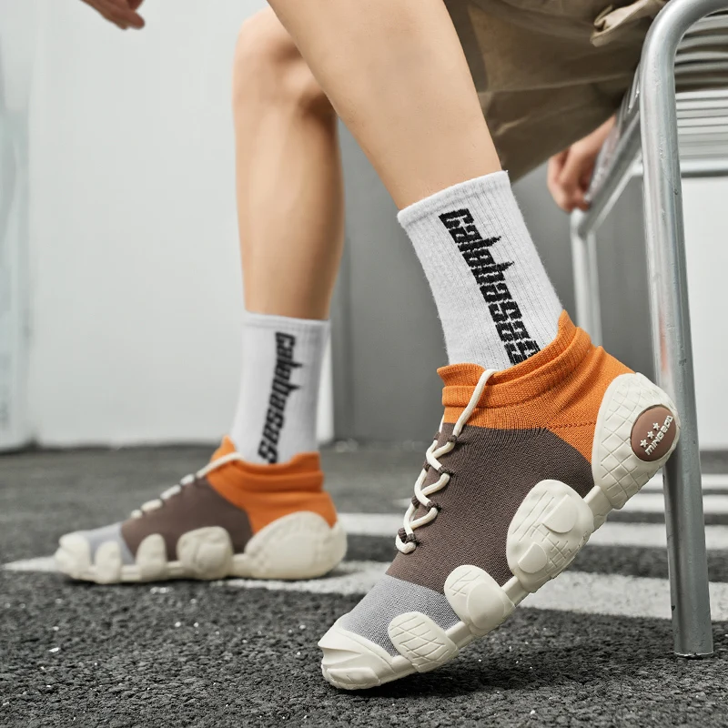 Men Shoes Breathable Men's Sneakers Comfortable Running Shoes Tenis Outdoor Slip On Walking Sneakers Sock Jogging Shoes