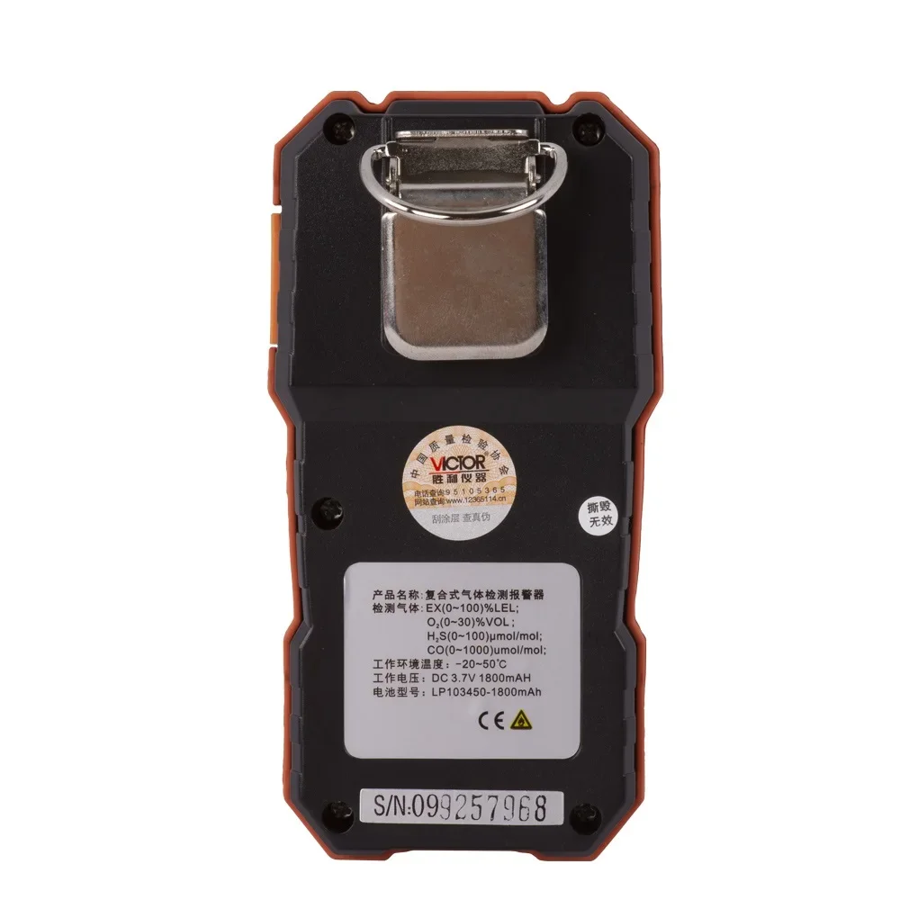 2025 heißer Verkauf VICTOR 829A Handheld Vier Gas CO O2 H2S LEL Gasdetektor Multigasdetektor