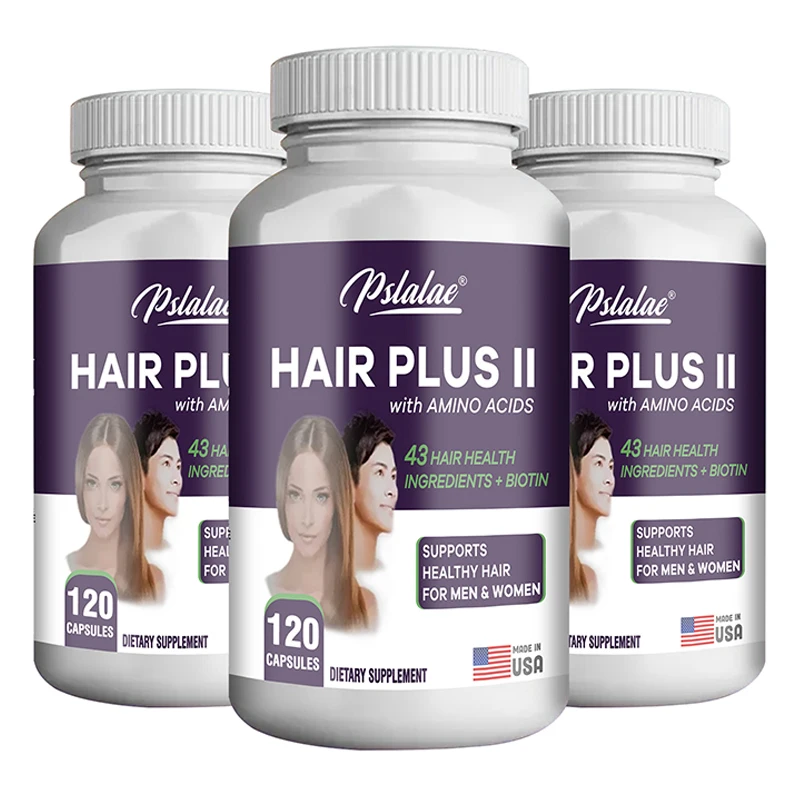 Hair Plus II with Amino Acids - Anti-hair Loss and Moisturizing, Repairing Dyed and Permed Hair, Split Ends and Damaged Hair