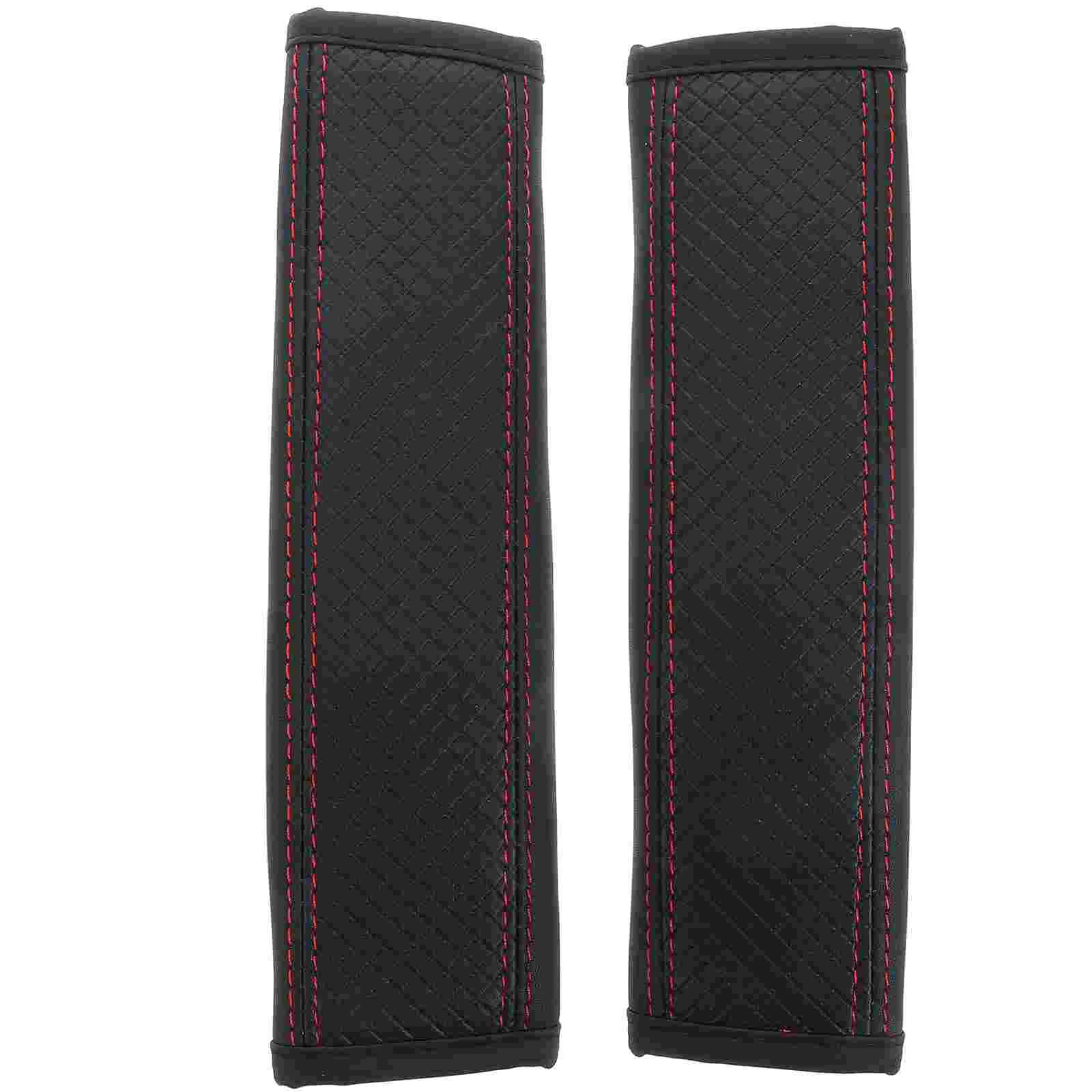 

2 Pcs Car Insurance Cover Accessories for Women Seatbelt Cushion Protector Covers Pu Safety Pad Pads