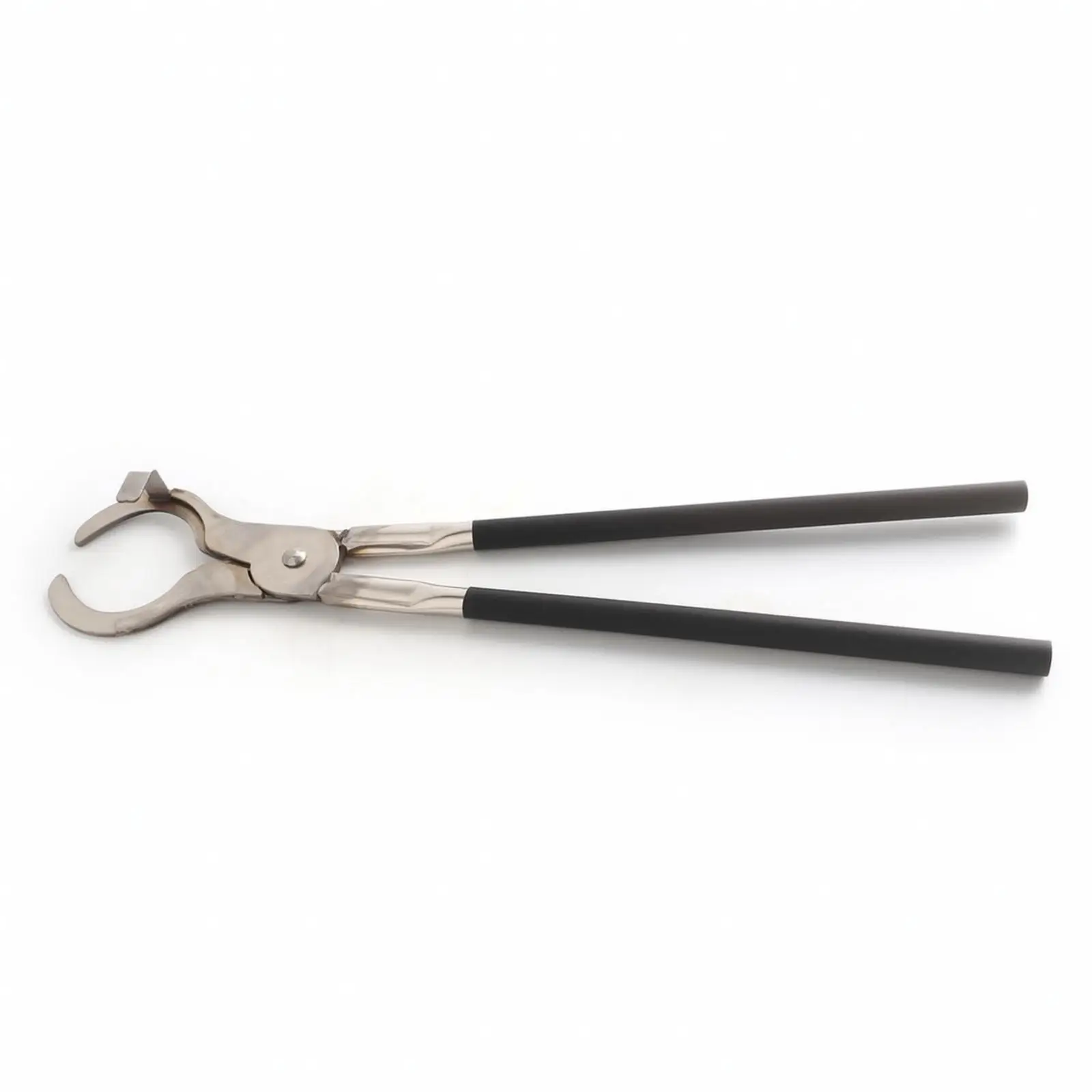 Professional Stainless Steel Crucible Tongs for Lab Furnace Metal Melting Heat Proof Gripper with Thermal Sleeves Tool