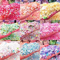 Luminous Clay Sequin Beads Diamond Mix Glow In The Dark Party DIY Bright Paint Star Wishing Bottle Fluorescent Particles Toys