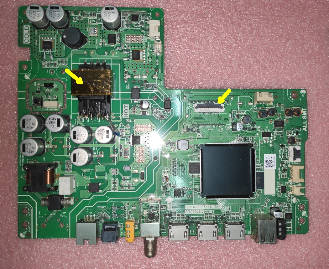 

Free shipping! TPD.NT72563.PB789 5NT63CB2 Three in one TV motherboard tested well