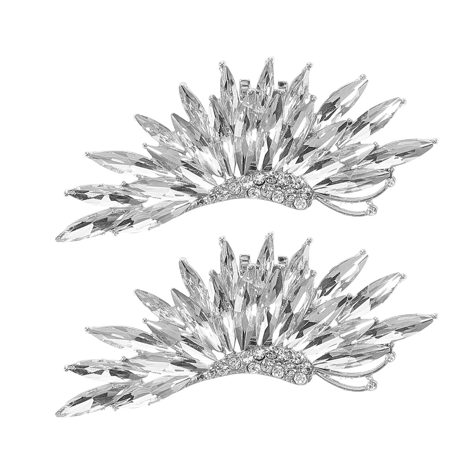 2Pcs Butterfly Removable Buckle Decorative Clips Detachable Zinc Alloy Rhinestone Women High Heels Accessories Shoe Jewelry