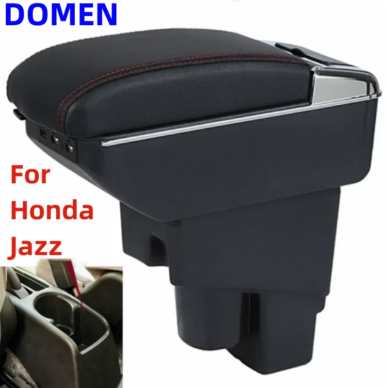 

For Honda Jazz Armrest box For Honda Fit Jazz 1 Car Armrest 2002-2007 Arm Storage box car accessories 2003 2004 2005 2006 2007