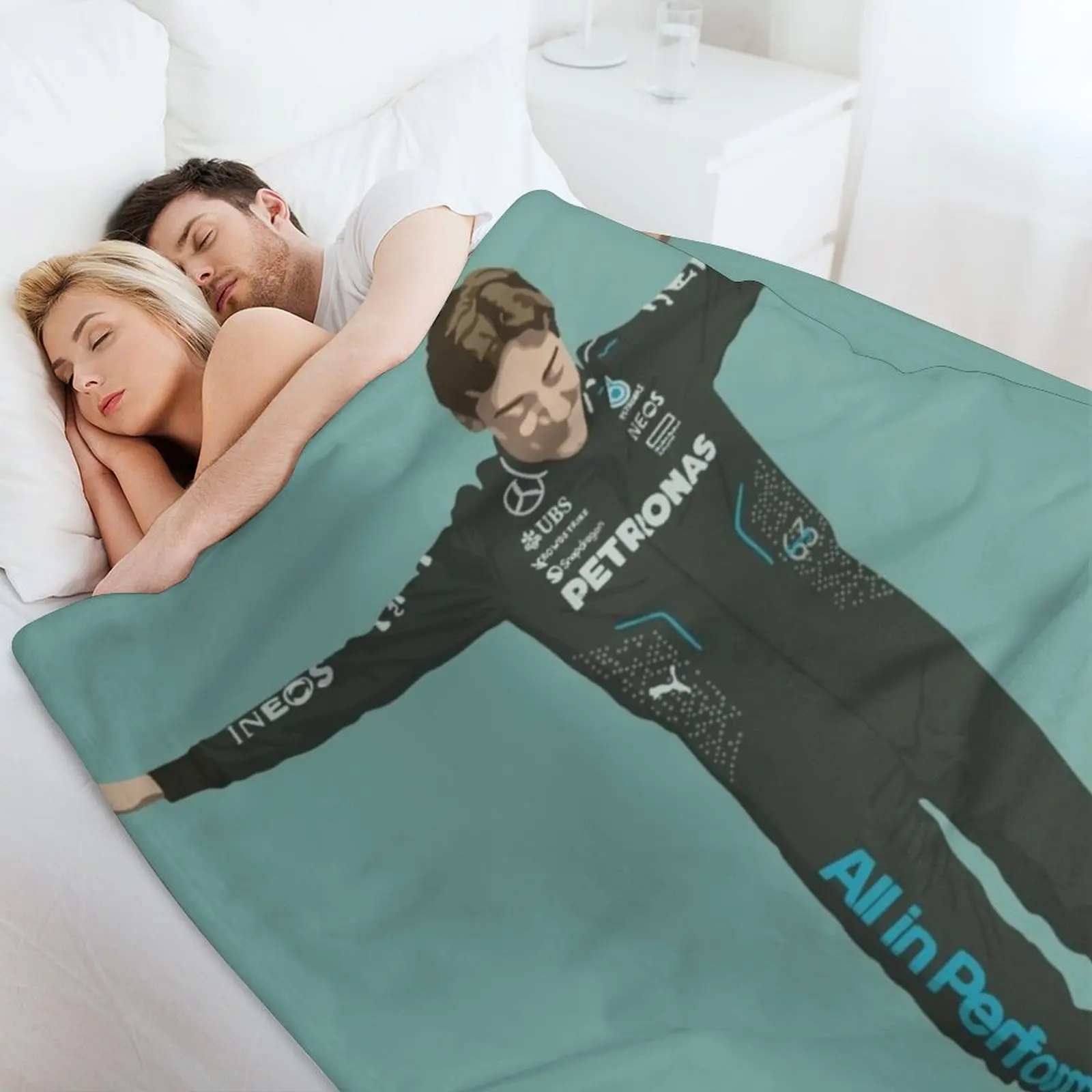 جورج راسل رمي بطانية التخييم أفكار هدية عيد الحب الدافئة لفصل الشتاء البطانيات الزخرفية