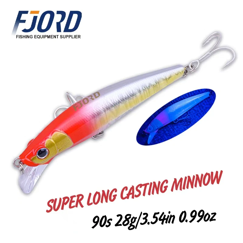 fjord-90mm-28g-afundando-minnow-super-longa-fundicao-isca-de-pesca-efeito-uv-iscas-artificiais-agua-salgada-suprimentos-de-pesca-de-agua-doce