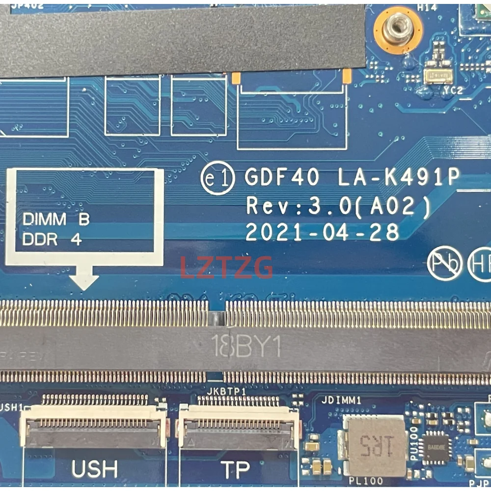 Imagem -02 - Laptop Motherboard para Dell Latitude 5420 Cpu I51135g7 1145g7 I7-1185g7 Ddr4 Cn01m3m4 100 Testado ok