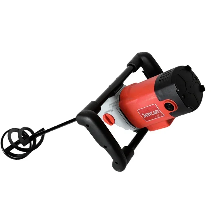 SENCAN 1400W Professional Electric Handheld Concrete Mixer Comfortable Mortar Paint Fodder Mixing Tool Industrial Power Tools