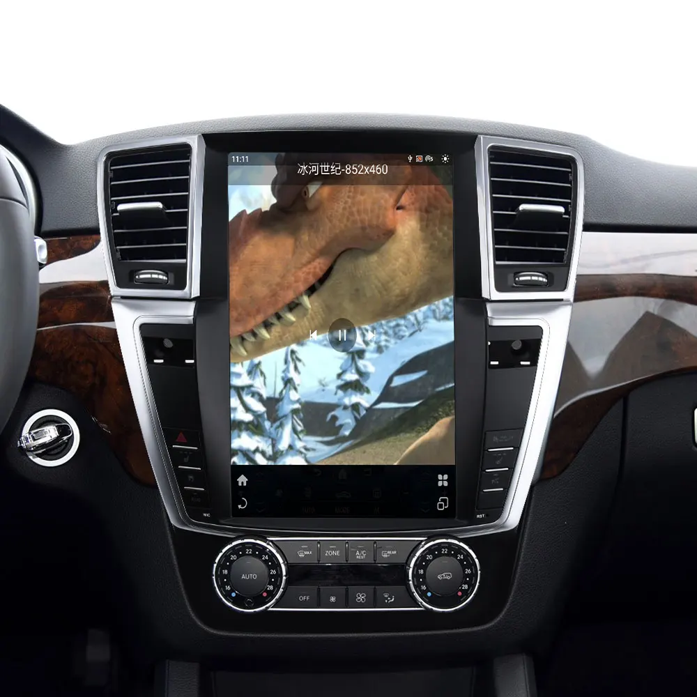 Carplay Android для Mercedes Benz ML GL X166 2013-2015 Автомобильный мультимедийный плеер GPS Tesla Экран Головное устройство Одометр Цифровой кластер
