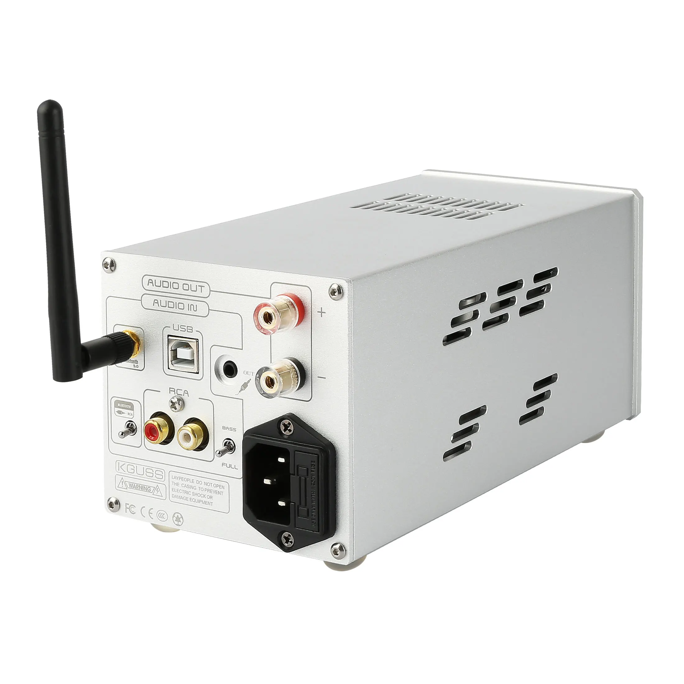 KGUSS G600 TPA3255 Bluetooth 600 Вт полночастотный/бас-пушка одноканальный высокомощный вертикальный усилитель мощности