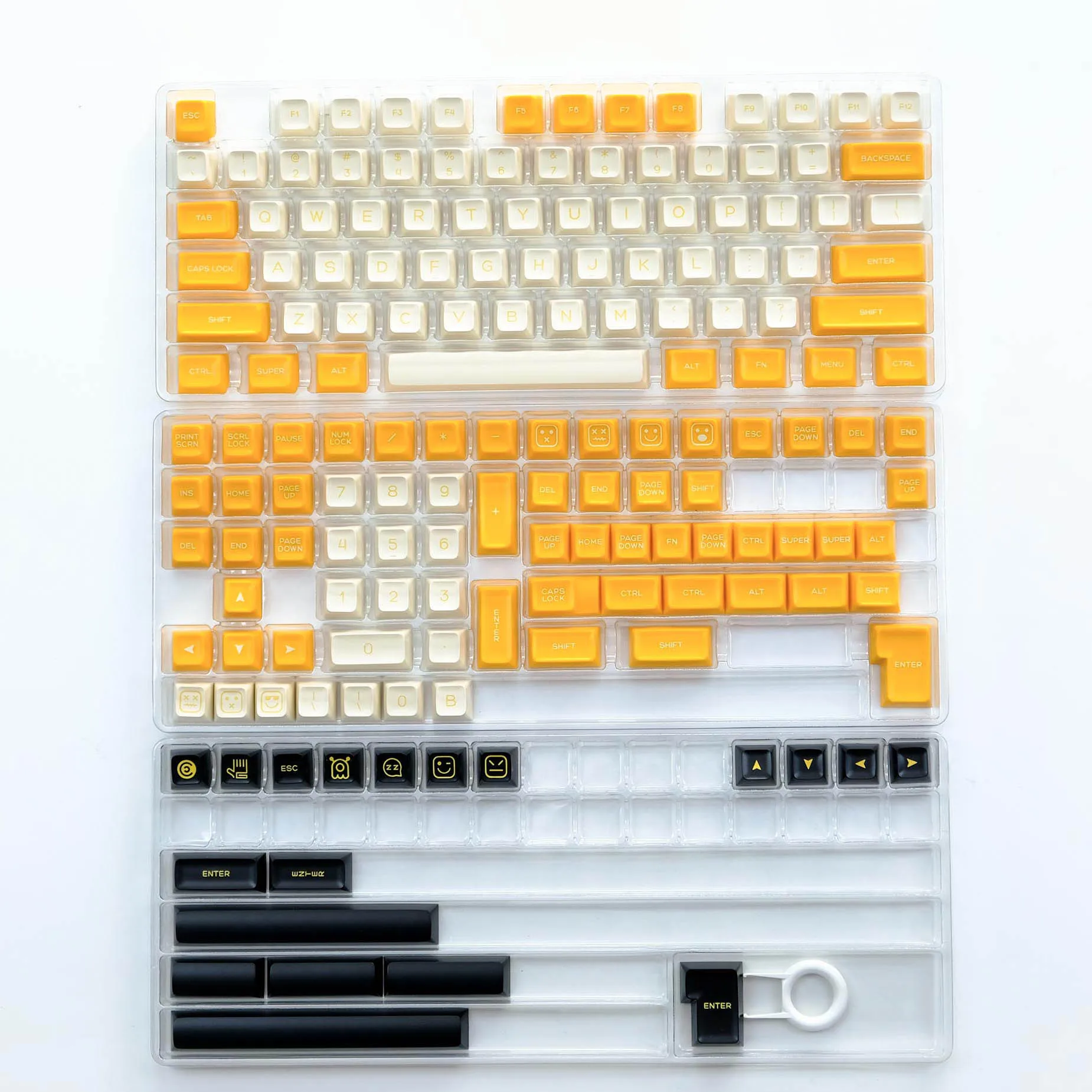 Imagem -02 - Banana Keycaps Temáticos Teclado Perfil SA Tiro Duplo Pbtkeyboard para Switches Gateron mx Gamer Mecânica 160 Chaves