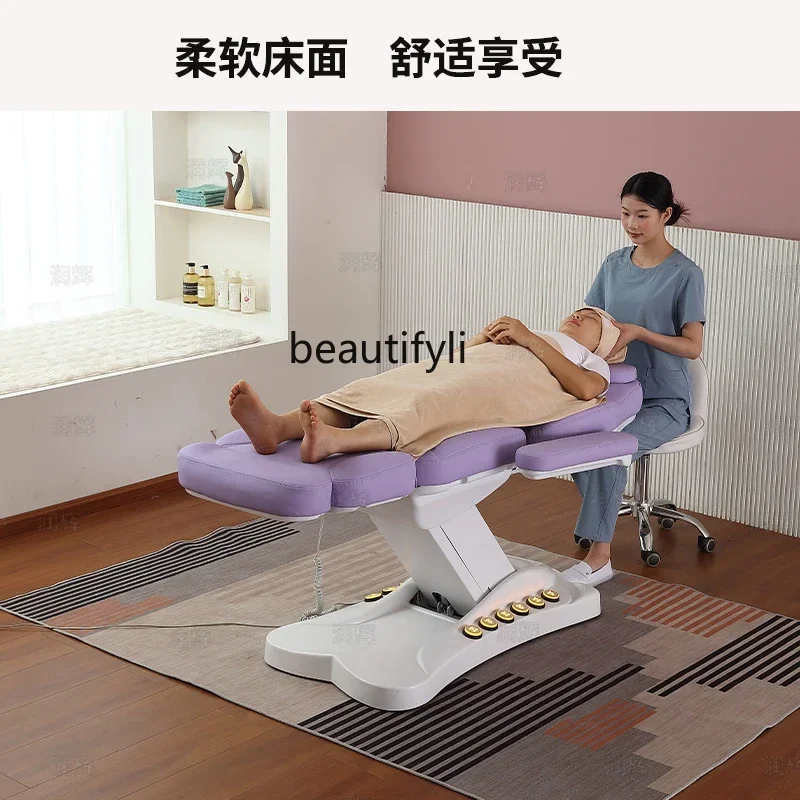 Electric lifting beauty bed, special micro-embroidery dental ear lifting bed for beauty salons