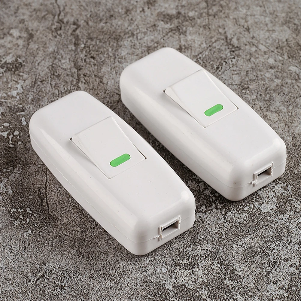 

10pcs Bedside Inline Cord Convenient Small For Table Lamp Practical Light Switch Small Lamp Control Switch Part