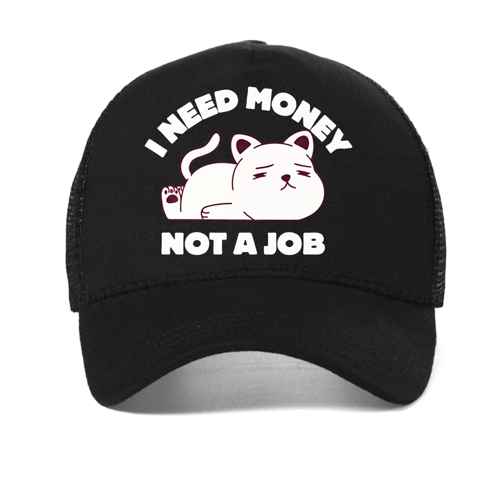 

Women's I Need Money Not Job Printed baseball cap fashion Graphic for Men Summer adjustable trucker hat mesh snapback hats